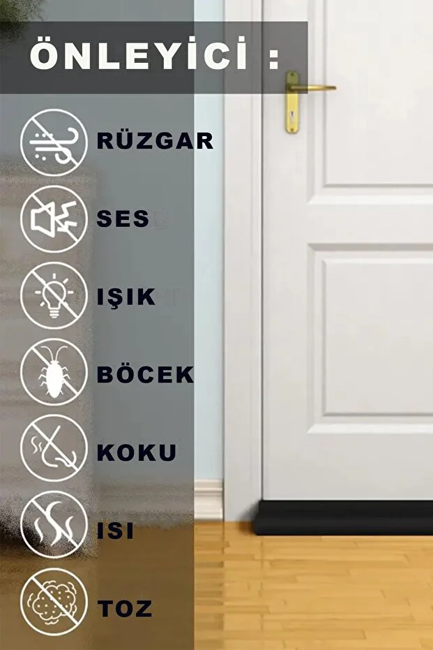 Kapı Altı Rüzgar Önleyici Çelik Kapı Isı Yalıtım Süngeri